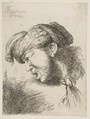 Man wearing a turban, a tie fastened around his neck, facing left, from "Small Heads in Oriental Headdress", Giovanni Benedetto Castiglione (Il Grechetto) Italian, Etching