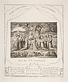 Job and His Family, William Blake  British, Engraving