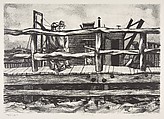 The Wharf, Ben Hoffman Abramowitz  American, Lithograph