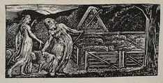 Thenot and Colinet Lead Their Flocks Together, from Thornton's "Pastorals of Virgil", William Blake British, Wood engraving