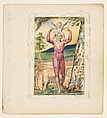 Songs of Experience: Frontispiece, William Blake (British, London 1757–1827 London), Relief etching printed in orange-brown ink and hand-colored with watercolor and shell gold