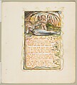 Songs of Innocence and of Experience: Shewing the Two Contrary States of the Human Soul, William Blake (British, London 1757–1827 London), Relief etching printed in orange-brown ink and hand-colored with watercolor, ink and shell gold