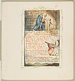 Songs of Experience: London, William Blake (British, London 1757–1827 London), Relief etching printed in orange-brown ink and hand-colored with watercolor and shell gold