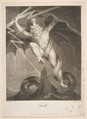 Tornado–Zeus Battling Typhon, from Erasmus Darwin's "The Botanic Garden", William Blake British, Engraving