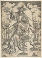 Saint John Beholding the Seven Golden Candlesticks, from "The Apocalypse", Albrecht Dürer German, Woodcut