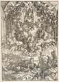 Saint John Before God and the Elders, from "The Apocalypse", Albrecht Dürer German, Woodcut