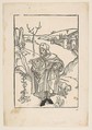 Gerson as a Pilgrim, frontispiece to Gersonis Opera, 1489, Albrecht Dürer German, Woodcut
