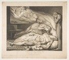 Death of the Strong Wicked Man, from "The Grave," a Poem by Robert Blair, William Blake  British, Engraving