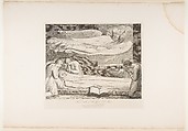 The Death of the Good Old Man, from "The Grave," a Poem by Robert Blair, After William Blake (British, London 1757–1827 London), Engraving