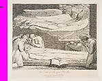 The Death of the Good Old Man, from "The Grave," a Poem by Robert Blair, After William Blake (British, London 1757–1827 London), Engraving