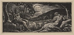 Thenot Under a Fruit Tree, from Thornton's "Pastorals of Virgil", William Blake  British, Wood engraving; second state