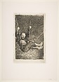 Old man on a swing (Viejo columpiándose), Goya (Francisco de Goya y Lucientes)  Spanish, Etching, burnished aquatint