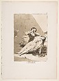 Plate 9 from "Los Caprichos": Tantalus (Tantalo), Goya (Francisco de Goya y Lucientes) (Spanish, Fuendetodos 1746–1828 Bordeaux), Etching, burnished aquatint