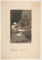 Plate 13: They are Hot (Estan Calientes), from "Los Caprichos", Goya (Francisco de Goya y Lucientes)  Spanish, Etching, aquatint, before burnishing of the aquatint