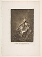Plate 21 from "Los Caprichos": How they pluck her! (¡Qual la descañonan!), Goya (Francisco de Goya y Lucientes)  Spanish, Etching, burnished aquatint