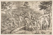 The Judgment of Paris, Giulio Bonasone  Italian, Etching
