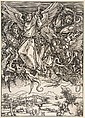 Saint Michael Fighting the Dragon, from "The Apocalypse", Albrecht Dürer  German, Woodcut