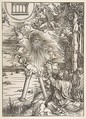 Saint John Devouring the Book, from "The Apocalypse", Albrecht Dürer  German, Woodcut