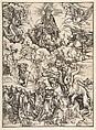 The Beast with the Seven Heads and the Beast with Lamb's Horns, Albrecht Dürer  German, Woodcut