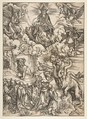 The Beast with Seven Heads and the Beast with Lamb's Horns, Albrecht Dürer  German, Woodcut