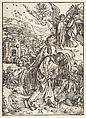The Angel with the Key to Bottomless Pit, Albrecht Dürer German, Woodcut