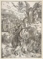 Angel with the Key to the Bottomless Pit, from "The Apocalypse", Albrecht Dürer German, Woodcut
