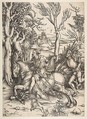 The Knight and Man-at-arms, Albrecht Dürer (German, Nuremberg 1471–1528 Nuremberg), Woodcut