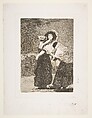 Plate 16  from 'Los Caprichos':For heaven's sake: and it was her mother (Dios la Perdone: Y era su madre), Goya (Francisco de Goya y Lucientes)  Spanish, Etching, aquatint, drypoint