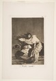 Plate 36 from "Los Caprichos": A bad night (Mala noche), Goya (Francisco de Goya y Lucientes) Spanish, Etching, burnished aquatint