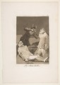 Plate 50 from "Los Caprichos": The Chinchillas (Los Chinchillas), Goya (Francisco de Goya y Lucientes) Spanish, Etching, burnished aquatint, burin