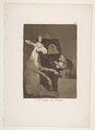 Plate 41 from "Los Caprichos": Neither more nor less (Ni mas ni menos), Goya (Francisco de Goya y Lucientes) Spanish, Etching, burnished aquatint, drypoint, burin