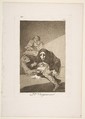 Plate 54 from "Los Caprichos": The shamefaced one (El Vergonzoso), Goya (Francisco de Goya y Lucientes)  Spanish, Etching, aquatint