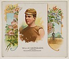 Willie Harradon, Cyclist, The Youthful Phenomenon, from World's Champions, Second Series (N43) for Allen & Ginter Cigarettes, Allen & Ginter (American, Richmond, Virginia), Commercial lithograph