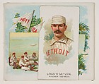 Charles H. Getzin, Pitcher, Detroit, from World's Champions, Second Series (N43) for Allen & Ginter Cigarettes, Allen & Ginter (American, Richmond, Virginia), Commercial lithograph