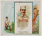 John Morrell, 1st Baseman, Boston, from World's Champions, Second Series (N43) for Allen & Ginter Cigarettes, Allen & Ginter (American, Richmond, Virginia), Commercial lithograph