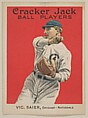 Vic Saier, Chicago – Nationals, from the Ball Players series (E145) for Cracker Jack, Rueckheim Bros. & Eckstein American, Commercial color lithograph