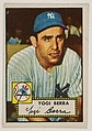 Card Number 191, Yogi Berra, from the Topps Baseball series (R414-6) issued by Topps Chewing Gum Company, Issued by Topps Chewing Gum Company (American, Brooklyn), Commercial color lithograph