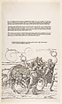 The Triumphal Chariot of Maximilian I (The Great Triumphal Car), Albrecht Dürer (German, Nuremberg 1471–1528 Nuremberg), Woodcut