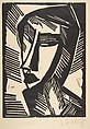 Head of a Girl, Karl Schmidt-Rottluff  German, Woodcut