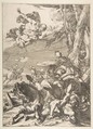 Conversion of St. Paul, Laurent de La Hyre French, Etching