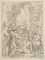 Raising of Lazarus, Laurent de La Hyre French, Etching