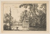 The Pond, Laurent de La Hyre French, Etching; first state of two (Robert-Dumesnil)