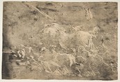 Noah and the animals entering the ark, Giovanni Benedetto Castiglione (Il Grechetto) Italian, Monotype