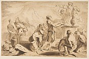 The Sacrifice of Noah, Francesco Bartolozzi  Italian, Etching
