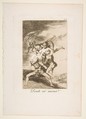 Plate 65 from "Los Caprichos": Where is mom going? (Donde vá mamá?), Goya (Francisco de Goya y Lucientes) Spanish, Etching, aquatint, drypoint