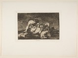 Plate 10 from "The Disasters of War" (Los Desastres de la Guerra): 'Nor [do these] either' (Tampoco), Goya (Francisco de Goya y Lucientes)  Spanish, Etching, burin