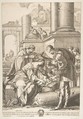 Adoration, François Chauveau  French, Etching; counterproof