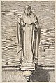 St. Peter Nolscus, Nicolas Pitau  French, Engraving with etching