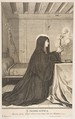 St. Scholastica, Gilles Rousselet  French, Engraving
