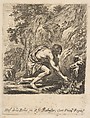 St. John the Baptist Drawing Water from a Spring, Stefano della Bella Italian, Etching with engraving; third state of four